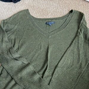 American Eagle Oversized Green Sweater